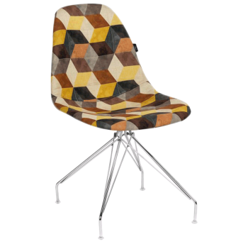 Стул Tilia Eos-X сиденье с тканью, ножки металлические хромированные SIESTA 301