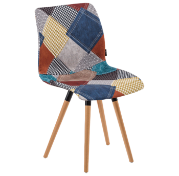 Стілець Tilia Laser-N ніжки букові, сидіння з тканиною PATCHWORK