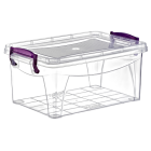 Контейнер на защелках прямоугольный глубокий 3 л прозрачный
