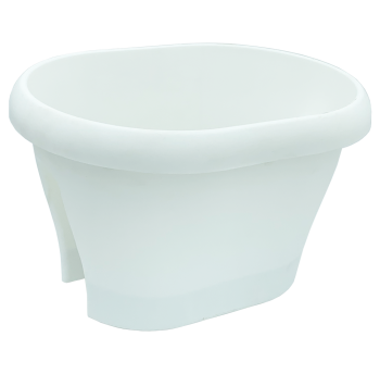 Горщик для квітів на перила Gardenya 12 л білий