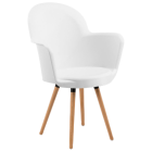 Крісло Tilia Gora-N ніжки букові біле