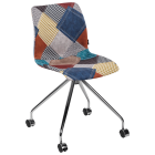 Стул Tilia Lazer-O сиденье с тканью, ножки металлические PATCHWORK