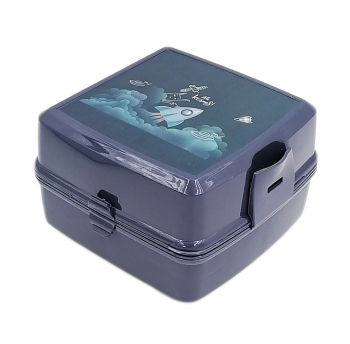 Ланч - бокс синій Plastik