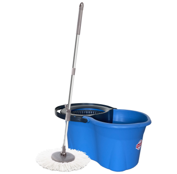 Набір для прибирання Planet Spin Mop Mini Eco 14 л блакитний-антрацитовий