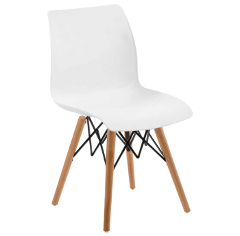 Стілець Tilia Laser-V ніжки букові білий