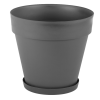 Горщик для квітів Yali 10 л антрацитовий