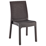 Стул Irak Plastik Delux под ротанг темно-коричневый