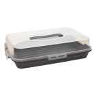 Тортовниця прямокутна антрацитова