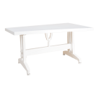 Стіл прямокутний Irak Plastik 80x140 білий