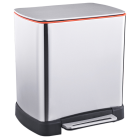 Відро для сміття з педаллю JAH 20 л срібний металік з внутрішнім відром