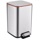 Відро для сміття з педаллю JAH 25 л срібний металік без внутрішнього відра