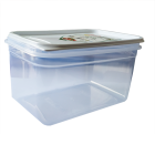 Контейнер Flexy Box прямокутний 1,3 л прозорий кришка біла Irak Plastik