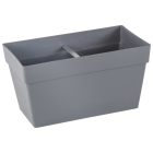 Горщик для квітів балконний Yali 6,5 л антрацитовий