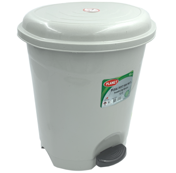 Відро для сміття з педаллю Planet №3 12 л сірий