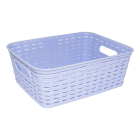 Кошик під ротанг c ручками 2,5 л бузковий