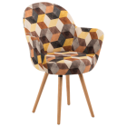 Крісло Tilia Gora-N ніжки букові, сидіння з тканиною SIESTA 301