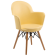Крісло Tilia Gora-V ніжки букові жовте
