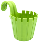 Горщик для квітів балконний підвісний Akasya Single 1,5 л зелений