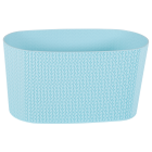 Горщик для квітів балконний з дренажем Sumela 4,7 л світло-блакитний