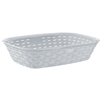 Хлібний кошик під ротанг сірий