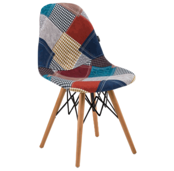 Стілець Tilia Eos-V сидіння з тканиною, ніжки букові PATCHWORK