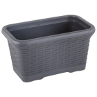 Горшок для цветов балконный Wire 6,5 л антрацитовый