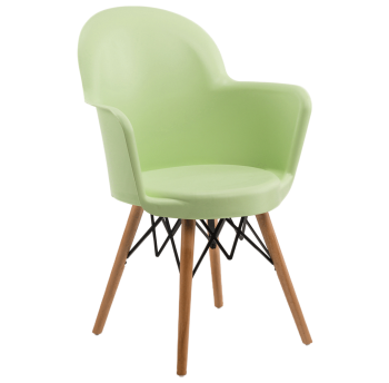 Крісло Tilia Gora-V ніжки букові світло-зелене