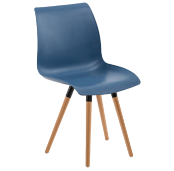 Стілець Tilia Laser-N ніжки букові синій джинс