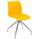 Стілець Tilia Lazer-Z ніжки хромовані жовтий