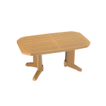 Стіл PAPATYA Лагуна Плюс 100x165 тик під дерево Стіл PAPATYA Лагуна Плюс 100x165 тик під дерево