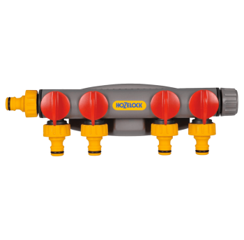 Роздільник чотирехпотоковий + 2 конектори HoZelock 2150