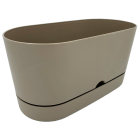 Горщик для квітів балконний Begonya 5,5 л сіро-коричневий