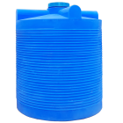 Бочка 5000 л вертикальна ПБ блакитна