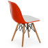 Стілець Tilia Eos-V ніжки букові помаранчевий - біла слонова кістка