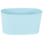 Горщик для квітів балконний з дренажем Kapadokya 4,7 л світло-блакитний