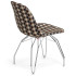 Стілець Tilia Eos-M сидіння з тканиною, ніжки металеві хромовані ARTNUVO 46904 - V5