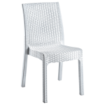 Стул Irak Plastik Delux под ротанг белый