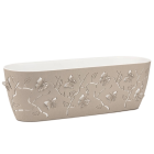 Горщик для квітів балконний 3D 7,3 л бежевий