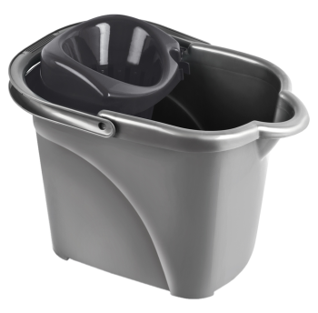 Ведро для уборки Planet №1 12 л металлик