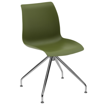 Стул Tilia Lazer-Z ножки хромированные хаки