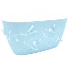 Горщик для квітів балконний 3D 4,1 л світло-блакитний