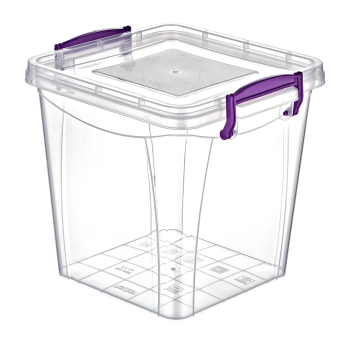 Контейнер на засувках глибокий 3,7 л прозорий