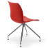 Стілець Tilia Lazer-Z ніжки хромовані червоний
