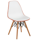 Стілець Tilia Eos-V ніжки букові світло-коричневий - біла слонова кістка