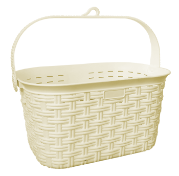 Кошик для прищіпок під ротанг 2,9 л жовтий