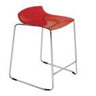 Стул барный Papatya X-Treme Sled красный