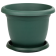 Горщик для квітів з піддоном Villa 14 л зелений
