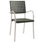 Крісло Papatya Karea темно-зелений, база алюміній