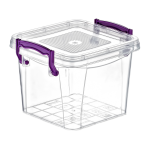 Контейнер на засувках глибокий 2,4 л прозорий