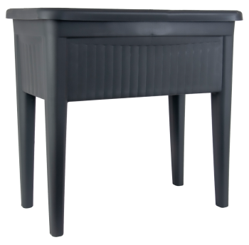 Горшок для цветов на ножках Ayakli 60 л антрацитовый